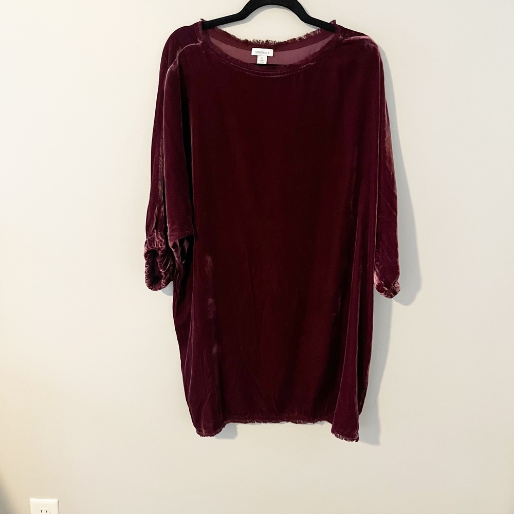 Sundance Women's Alannah Crushed
Velvet Boho mini dress petite large‎